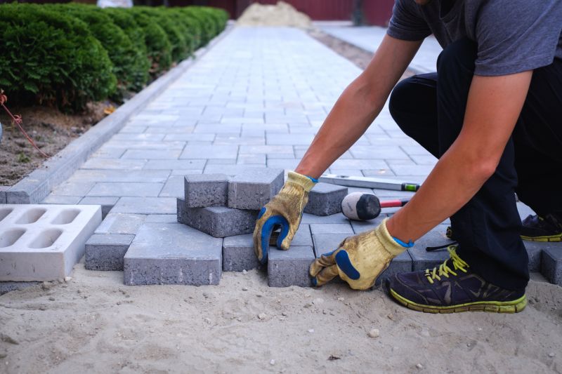Skilled Pavers at Work